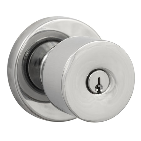 Sure-Loc Hardware Sure-Loc Hardware Bergen Round Entry Knobset, Polished Chrome BG107 26